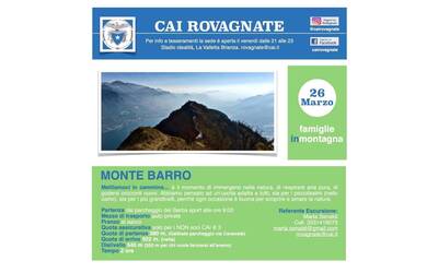 Immagine: Cai Rovagnate Gita al Monte Barro 26.03.2023